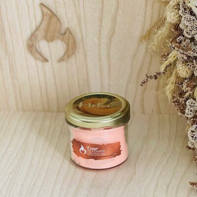 Rapeseed wax candle 100g - MELON