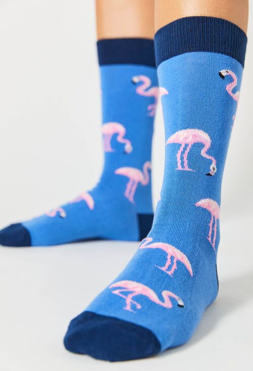 BeFlamingo Blue - 100% Organic Cotton Socks