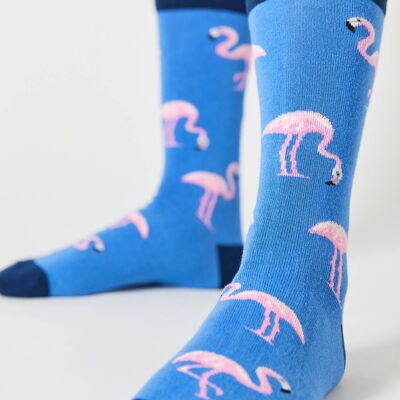 BeFlamingo Blue – Socken aus 100 % Bio-Baumwolle