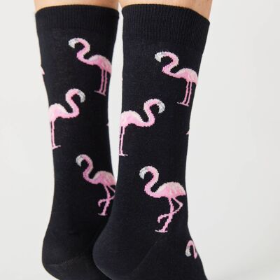 BeFlamingo Black – Socken aus 100 % Bio-Baumwolle
