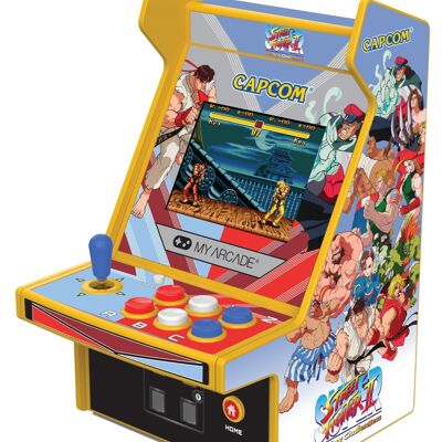 Mini máquina arcade de juegos retro-gaming - Street Fighter 2 - 2 juegos en 1 - Licencia oficial - My Arcade