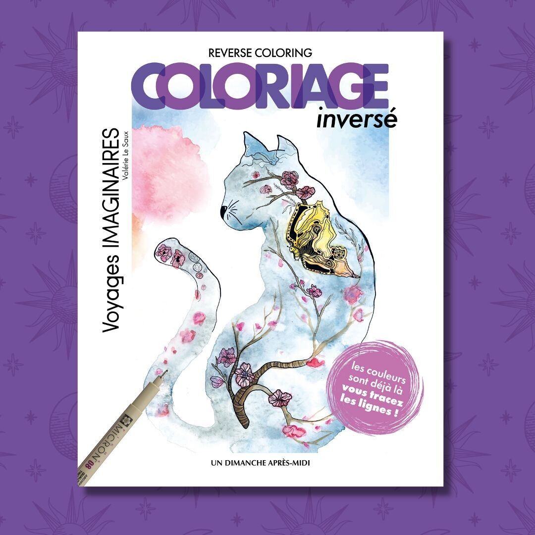 Viaggi immaginari colorazione inversa