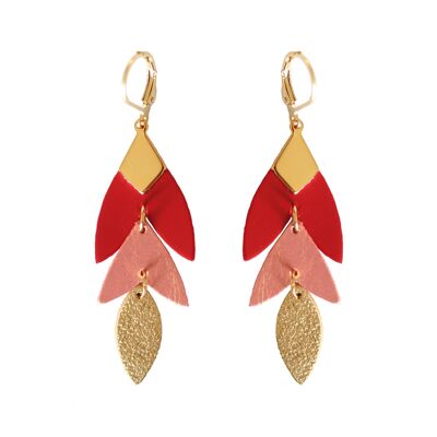 Rita earrings in recycled leather 6 colors