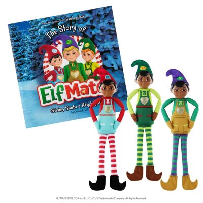 The Elf on the Shelf® Elf Mates™ Triple Pack (yeux marron)