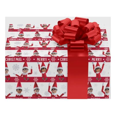 Papier d'emballage cadeau de Noël The Elf on the Shelf® - 10 Sht