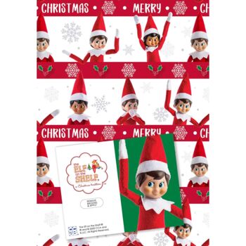 Papier d'emballage cadeau de Noël The Elf on the Shelf® - 10 Sht 8
