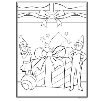 Livre de coloriage avec autocollants à bulles The Elf on the Shelf® 3