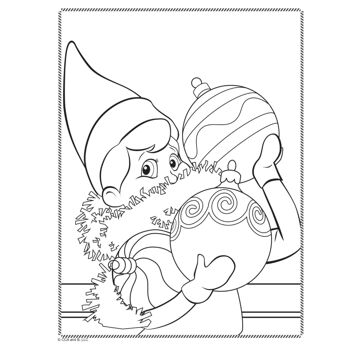Livre de coloriage avec autocollants à bulles The Elf on the Shelf® 9