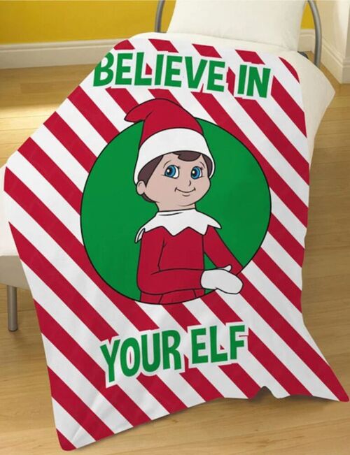 The Elf on The Shelf® "Believe in Your Elf" Fleece Blanket