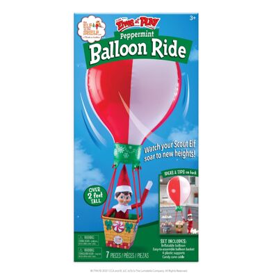 Paseo en globo Scout Elves at Play® Peppermint -Cantidad 6 CDU/PDQ