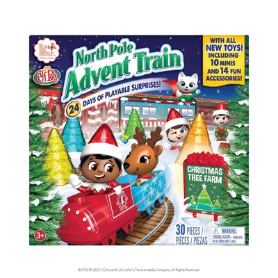 North Pole Advent Train Calendar