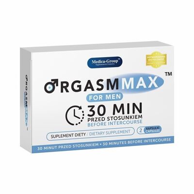 Orgasm Max for Men Capsules for a quick, strong, long erection