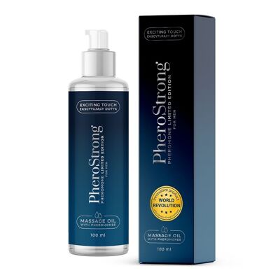 PheroStrong Limited Edition for Men Massage Oil  for men's massage with pheromones that excite women
