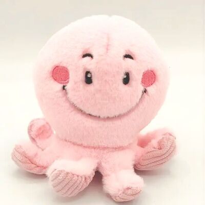 Mini peluche rosa polipo - 10 cm