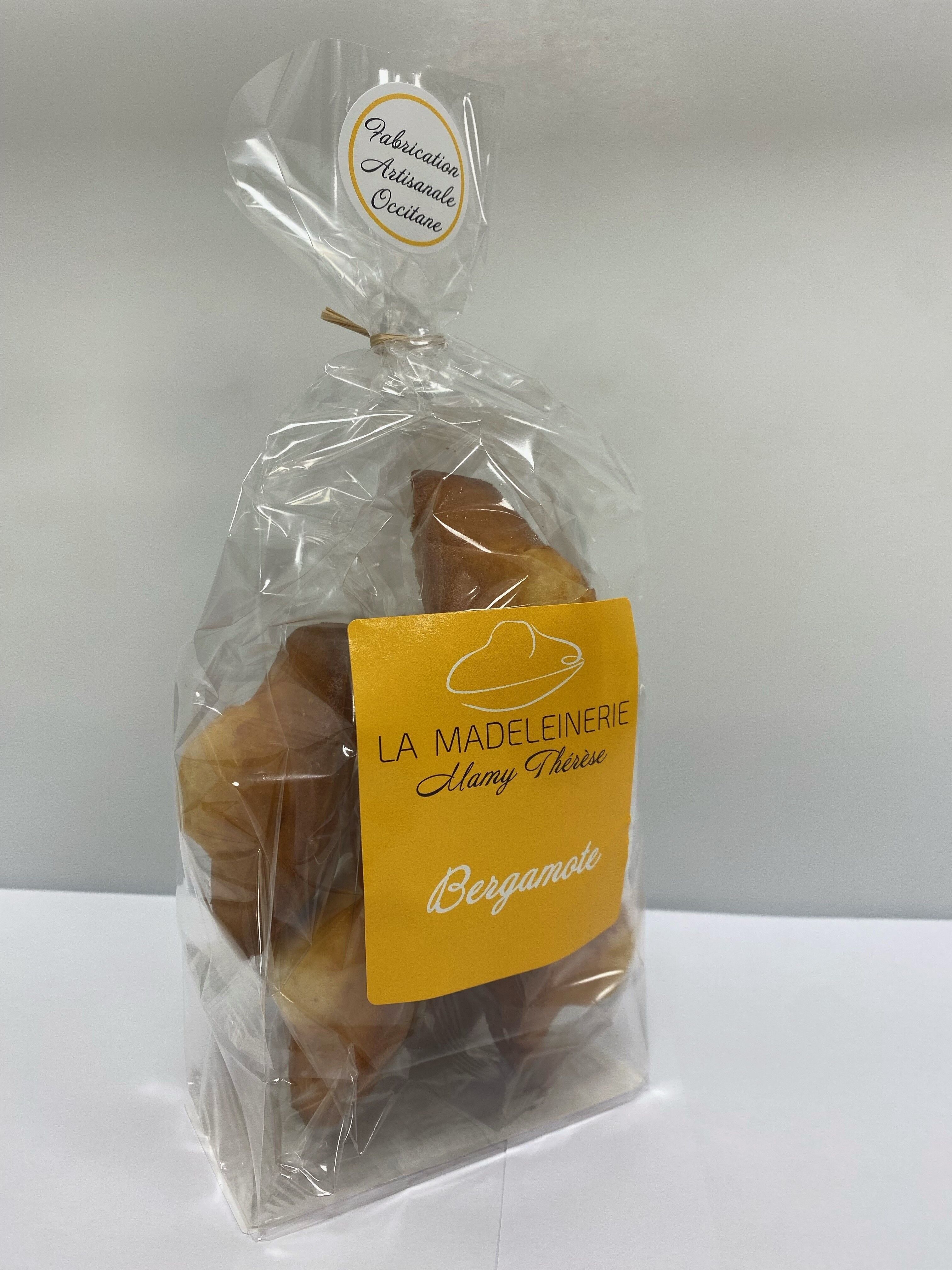 sacchetto da 6 madeleine al gusto bergamotto