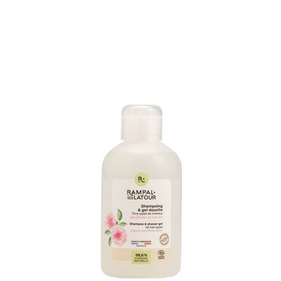 Certified organic shower shampoo Damask Rose 250ml - Cosmos Organic