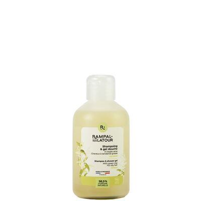 Certified organic shower shampoo Clay-Verbena 250ml - Ecocert Organic Cosmetics