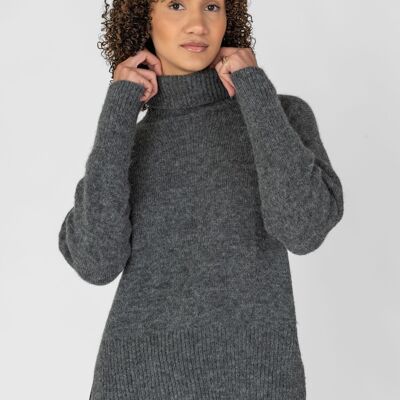 Rollkragen Pullover aus überwiegend Baby Alpaka