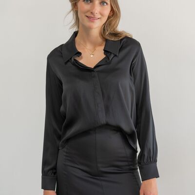 Satin blouse made from EcoVero Mix