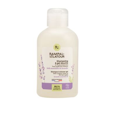 Shower shampoo certified organic Lavandin 250ml - Cosmos Organic