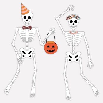 Squelette en papier : Halloween 1