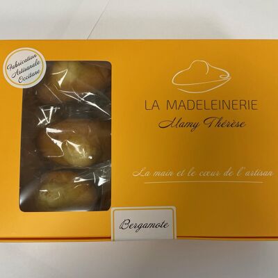 boite de 12 madeleines saveur bergamote