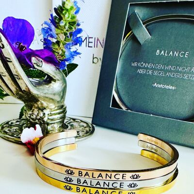 BALANCE, bangle stainless steel silver / rose / gold