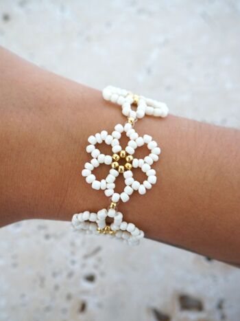 Bracelet FLORA - Blanc 1