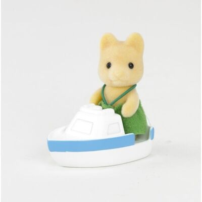 Sylvanian Kutyus bébi csónakkal