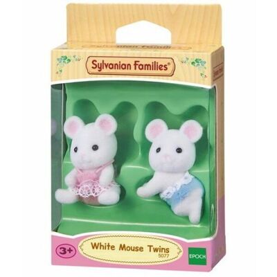 Sylvanian Families fehér egér ikrek