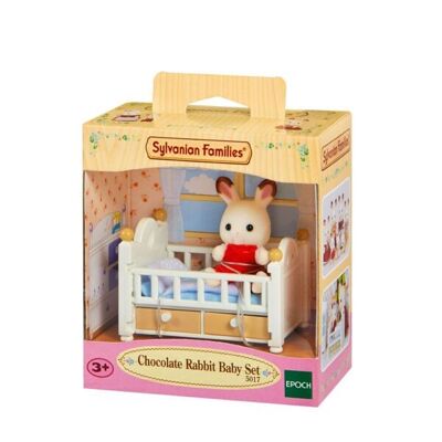 Sylvanian Families csoki nyuszi bébi kisággyal