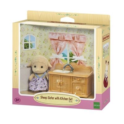 Sylvanian bárány nővér konyha szettel