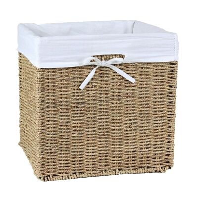 Seagrass storage cube 32x32x32cm