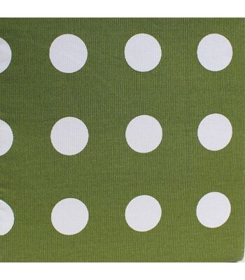 Tiroir tissu vert pois blanc 5