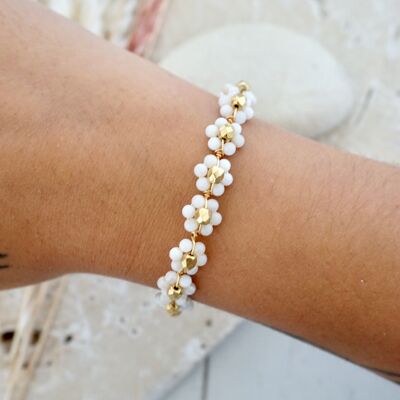 CALLIOPÉ half bangle bracelet - Mother-of-pearl
