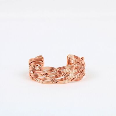 Pure copper light weight bracelet with gift bag (design 46)