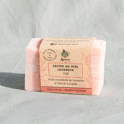 Lavandin superfatted soap with lavender honey - 135g