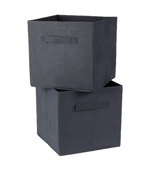 Cube de rangement intissé 28x28cm - Lot de 2 - I