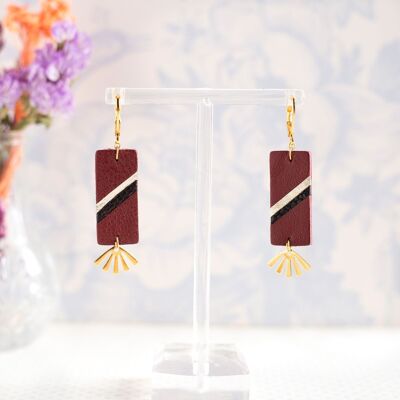Margot burgundy earrings