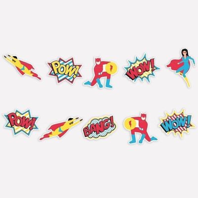 Birthday garland: superhero