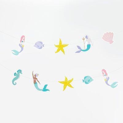 Birthday garland: mermaid