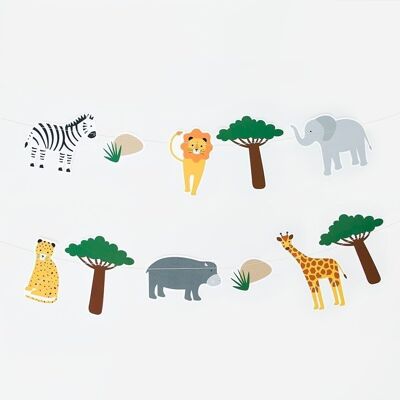 Birthday garland: safari