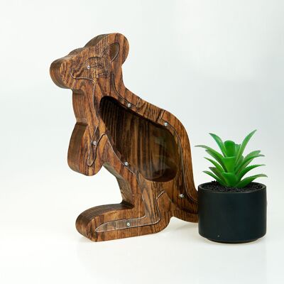 Tirelire en bois