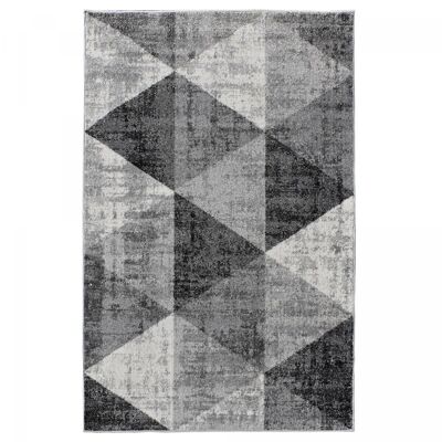 Living room rug 120x170cm SOLTAM Gray in Polypropylene