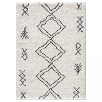 Teppich im Berber-Stil 80 x 300 cm SG EXTRA EXTRA SOFT 3 Creme aus Polyester