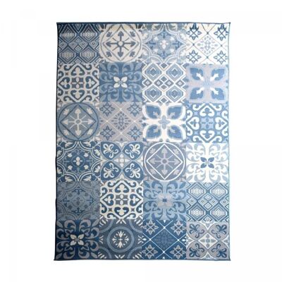 Tapis salon 200x290cm BC TCHIMETO Bleu en Polypropylène