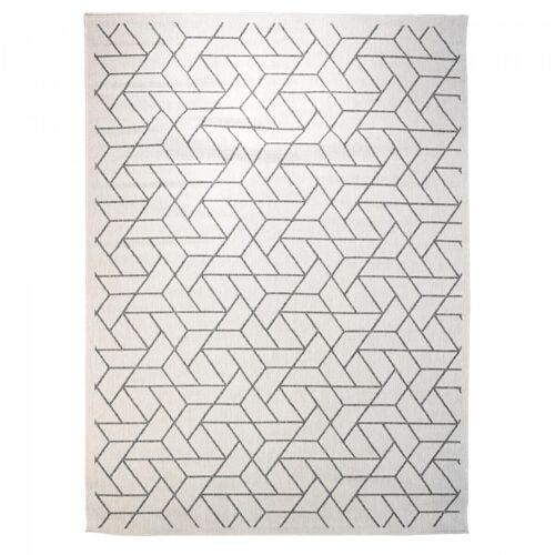 Tapis exterieur 160x230cm AF BRIKA REVERSIBLE Argent en Polypropylène