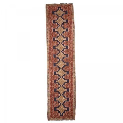 Oriental rug 92x385cm KILIM SENNEH Multicolored. Handmade wool rug