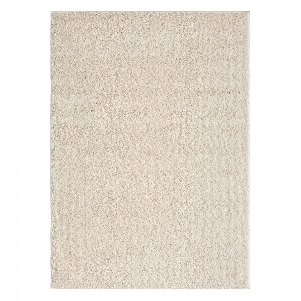 Tappeto Shaggy 120x170 cm UNISHAG Crema in Polipropilene