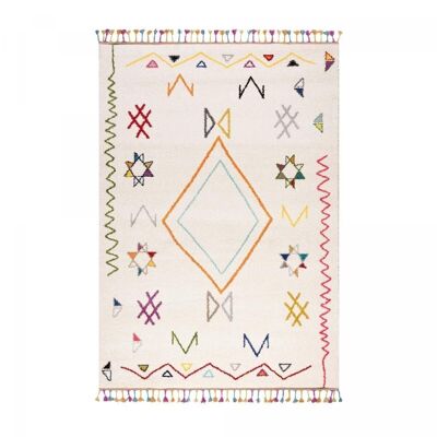 Teppich im Berber-Stil, 80 x 150 cm, JADIDA, Creme aus Polypropylen